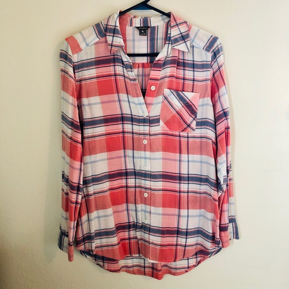 Eddie Bauer Plaid Top - Picture 1 of 5
